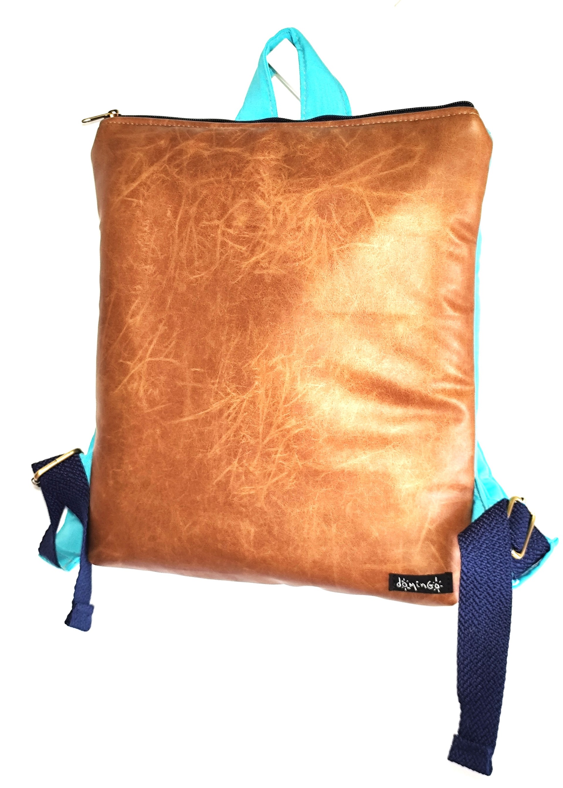 Puffer medium backpack leather